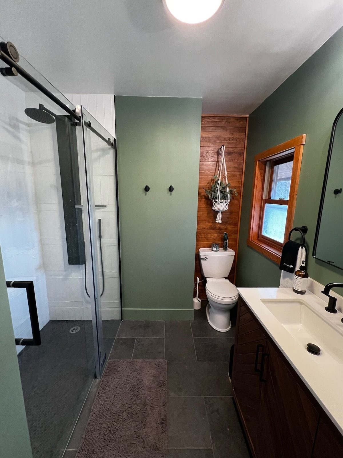 The master bath